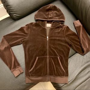 Juicy Couture Velour brown hoody size M